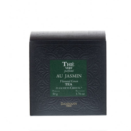 Thé Vert Parfumé Jasmin - 25 Sachets Cristal