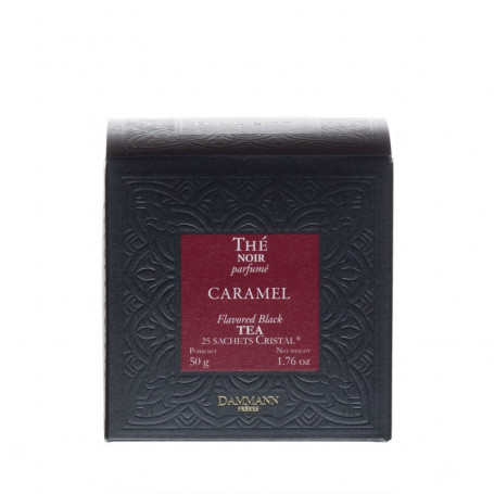 Thé Noir Parfumé Caramel - 25 Sachets Cristal