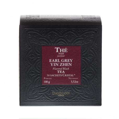 Thé Noir Parfumé Earl Grey Yin Zhen - 50 Sachets Cristal