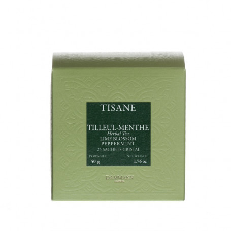 Tisane Tilleul Menthe - 25 Sachets Cristal