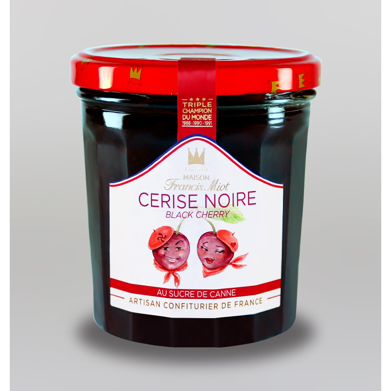 Confiture au Sucre de Canne Cerise Noire Francis Miot