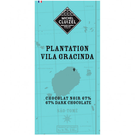 Tablette Plantation " Vila Gracinda " Noir 67% - Michel Cluizel