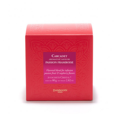 Carcadet Passion Framboise - 20 Sachets Cristal