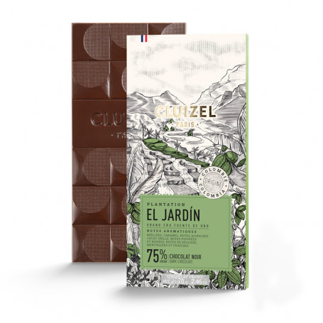 Tablette Plantation " El Jardin " Noir 75% - Michel Cluizel