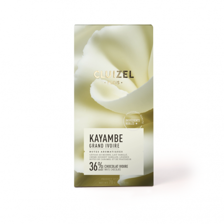Tablette " Kayambe Grand Ivoire " Blanc 36% - Michel Cluizel