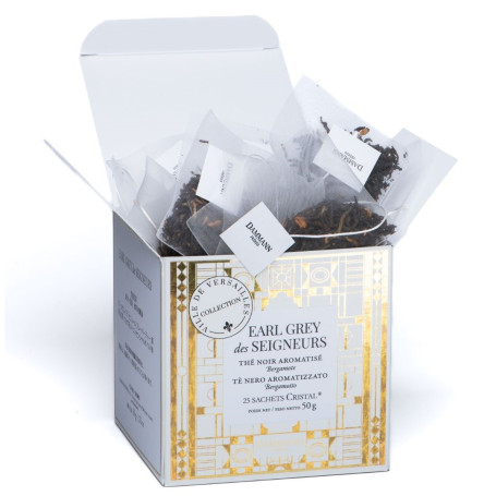 Thé Noir Parfumé Earl Grey des Seigneurs - 25 Sachets Cristal