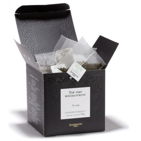 Thé Vert Nature Sencha Fukuyu - 25 Sachets Cristal