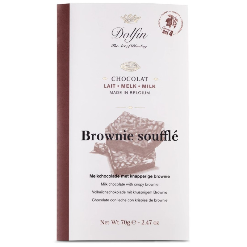 Tablette Lait - Brownie Soufflé - Dolfin Tablette Lait - Brownie Soufflé - Dolfin