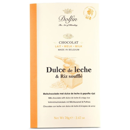Tablette Lait - Dulce de Leche et Riz Soufflé - Dolfin