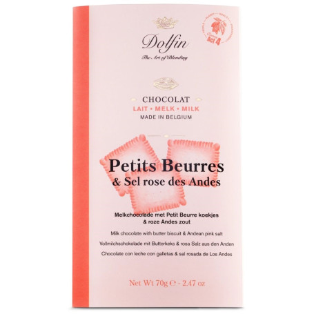 Tablette Lait - Petits Beurre et Sel Rose des Andes - Dolfin