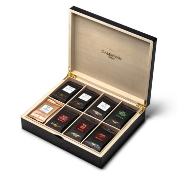 Coffret Bois "48 Sachets Cristal Assortis" Dammann Frères