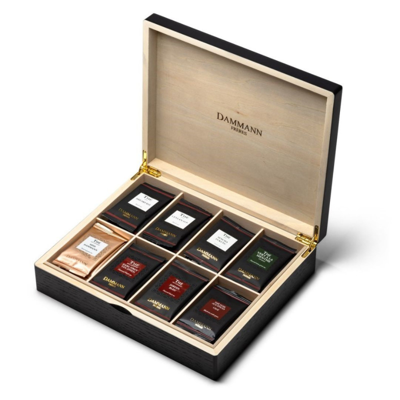 Coffret Bois 48 Sachets Cristal Assortis - Dammann Frères Coffret Bois 48 Sachets Cristal Assortis - Dammann Frères
