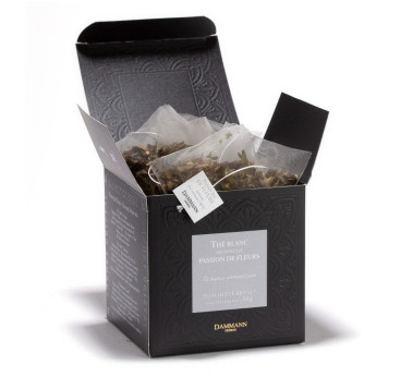 Thé Blanc Parfumé Passion de Fleurs - 25 Sachets Cristal Dammann Frères