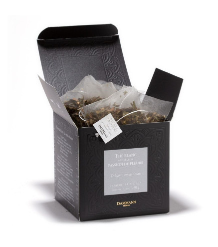 Thé Blanc Parfumé Passion de Fleurs - 25 Sachets Cristal Dammann Frères