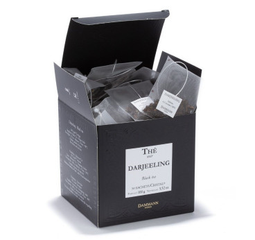 Thé Noir Nature Darjeeling - 50 Sachets Cristal Dammann Frères