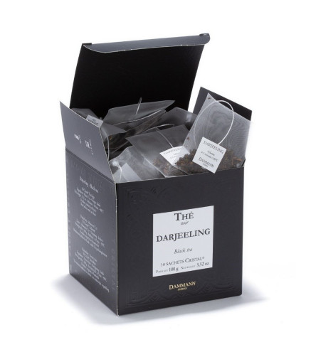 Thé Noir Nature Darjeeling - 50 Sachets Cristal Dammann Frères