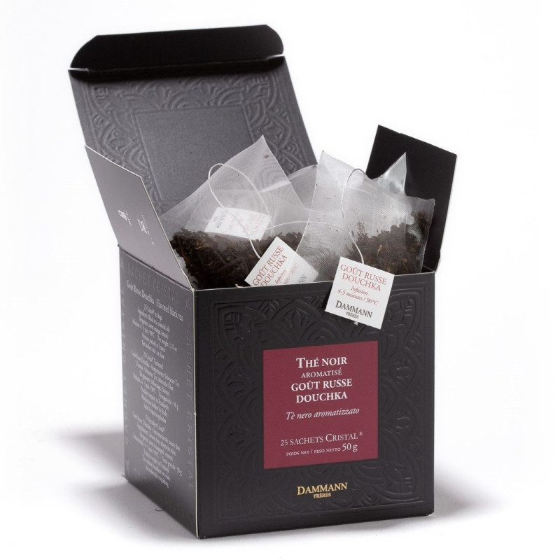Thé Noir Goût Russe Douchka - 25 Sachets Cristal Thé Noir Goût Russe Douchka - 25 Sachets Cristal