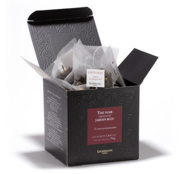 Jardin Bleu Dammann Frères – Thé noir, 25 sachets Cristal®