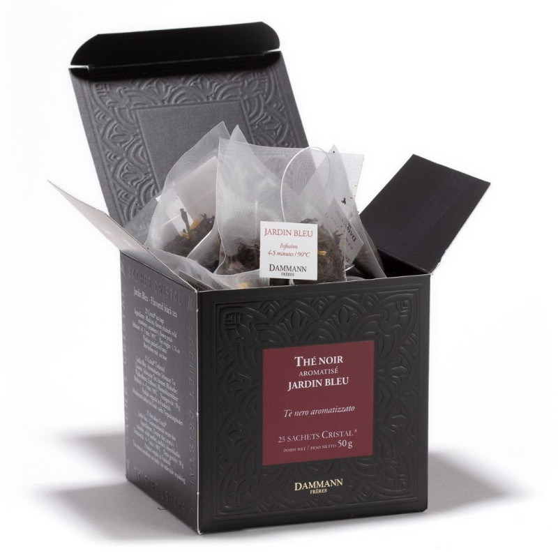 Thé Noir Jardin Bleu - 25 Sachets Cristal