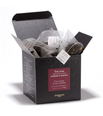 Pomme d’Amour – Thé noir Dammann Frères, 25 sachets Cristal®