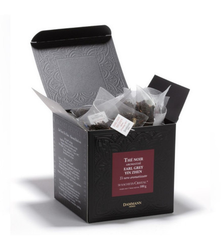 Earl Grey Yin Zhen – Thé noir Dammann Frères, 50 sachets Cristal®