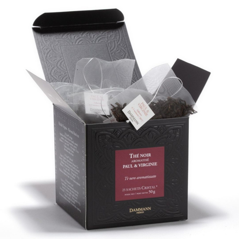 Thé Noir Paul & Virginie - 25 Sachets Cristal Thé Noir Paul & Virginie - 25 Sachets Cristal