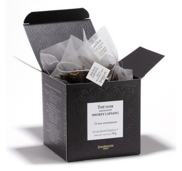 Smokey Lapsang – Thé noir fumé Dammann Frères, 25 sachets Cristal®