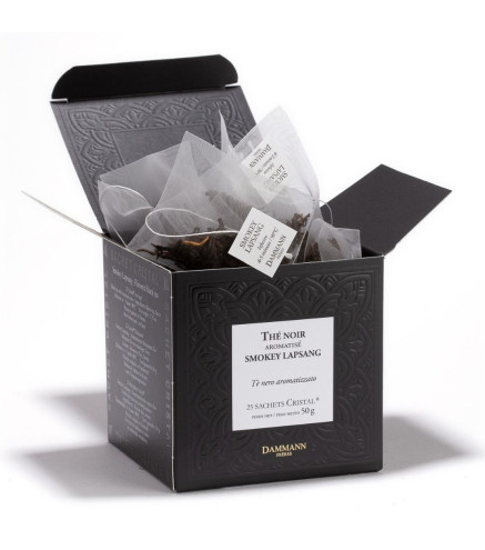 Smokey Lapsang – Thé noir fumé Dammann Frères, 25 sachets Cristal®