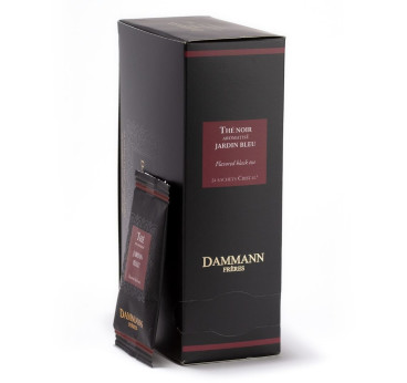 Thé Noir Jardin Bleu – Dammann Frères, 24 sachets Cristal® enveloppés