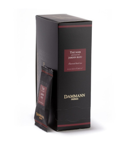Thé Noir Jardin Bleu – Dammann Frères, 24 sachets Cristal® enveloppés