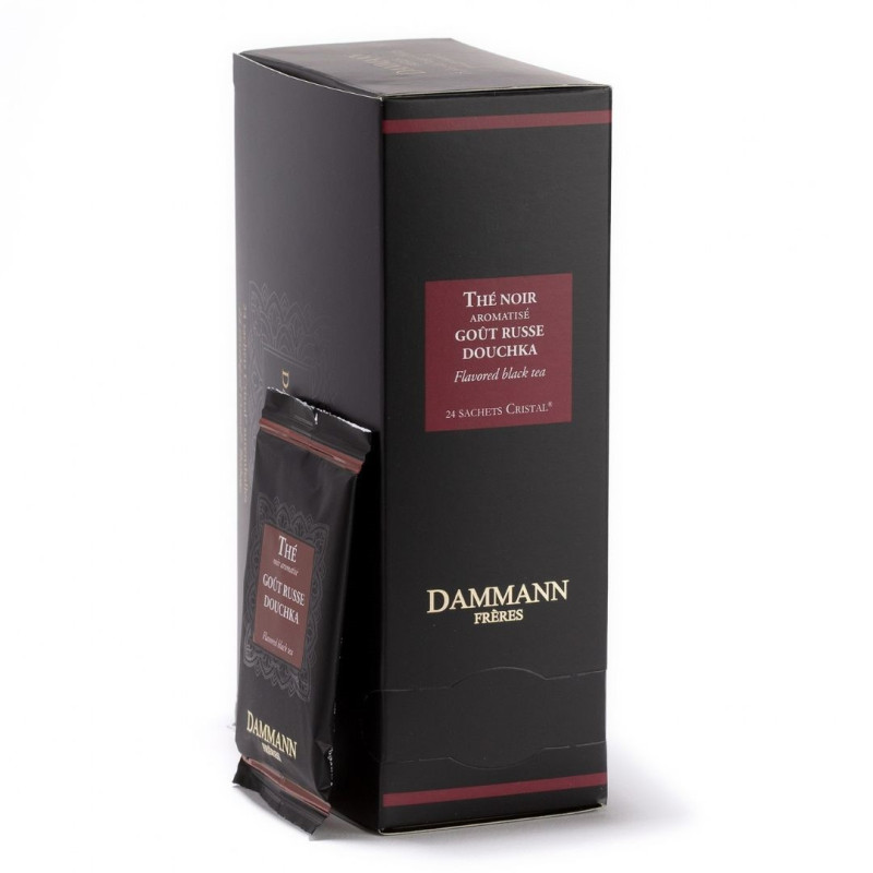 Thé Noir Goût Russe Douchka - 24 Sachets Cristal Enveloppés Thé Noir Goût Russe Douchka - 24 Sachets Cristal Enveloppés