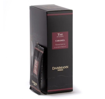 Caramel – Thé noir Dammann Frères, 24 sachets Cristal® enveloppés