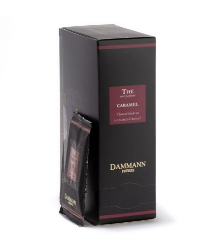 Caramel – Thé noir Dammann Frères, 24 sachets Cristal® enveloppés