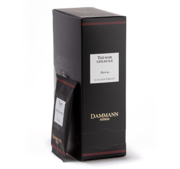 Ceylan O.P. – Thé noir Dammann Frères, 24 sachets Cristal® enveloppés