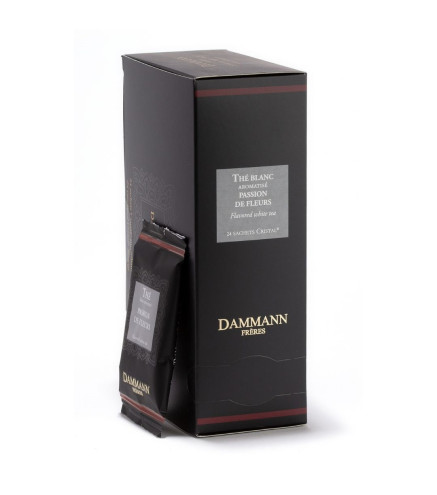 Passion de Fleurs – Thé blanc Dammann Frères, 24 sachets Cristal® enveloppés