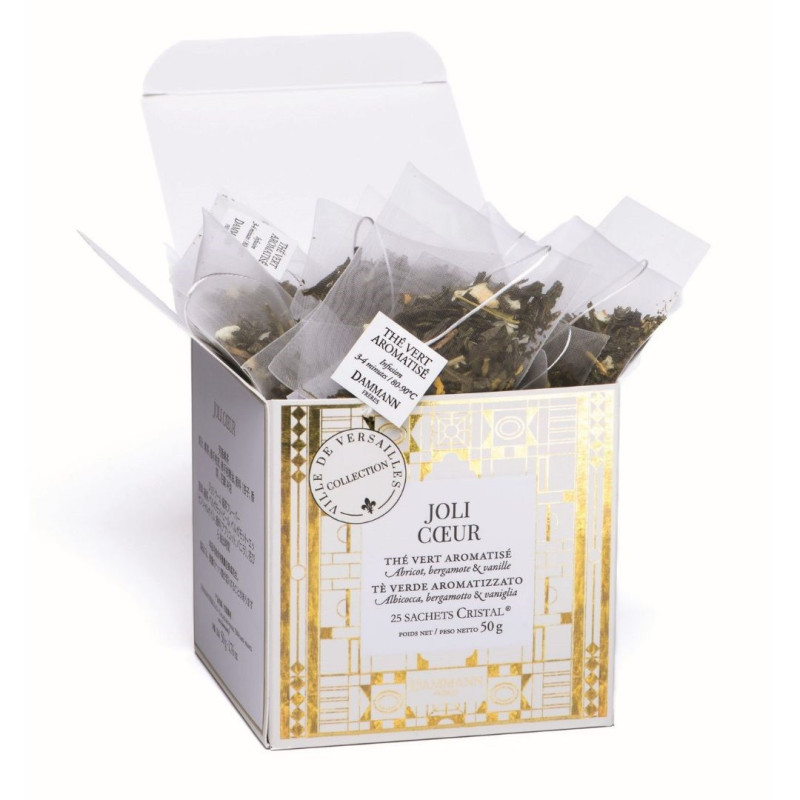 Thé Vert Joli Cœur - 25 Sachets Cristal