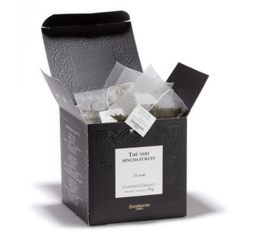 Sencha Fukuyu – Thé vert du Japon Dammann Frères, 25 sachets Cristal®