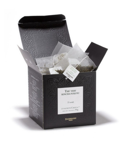 Sencha Fukuyu – Thé vert du Japon Dammann Frères, 25 sachets Cristal®