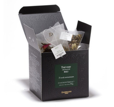 Thé Vert Bali - 25 Sachets Cristal Dammann Frères