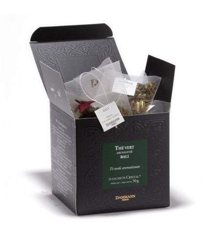 Thé Vert Bali - 25 Sachets Cristal Dammann Frères