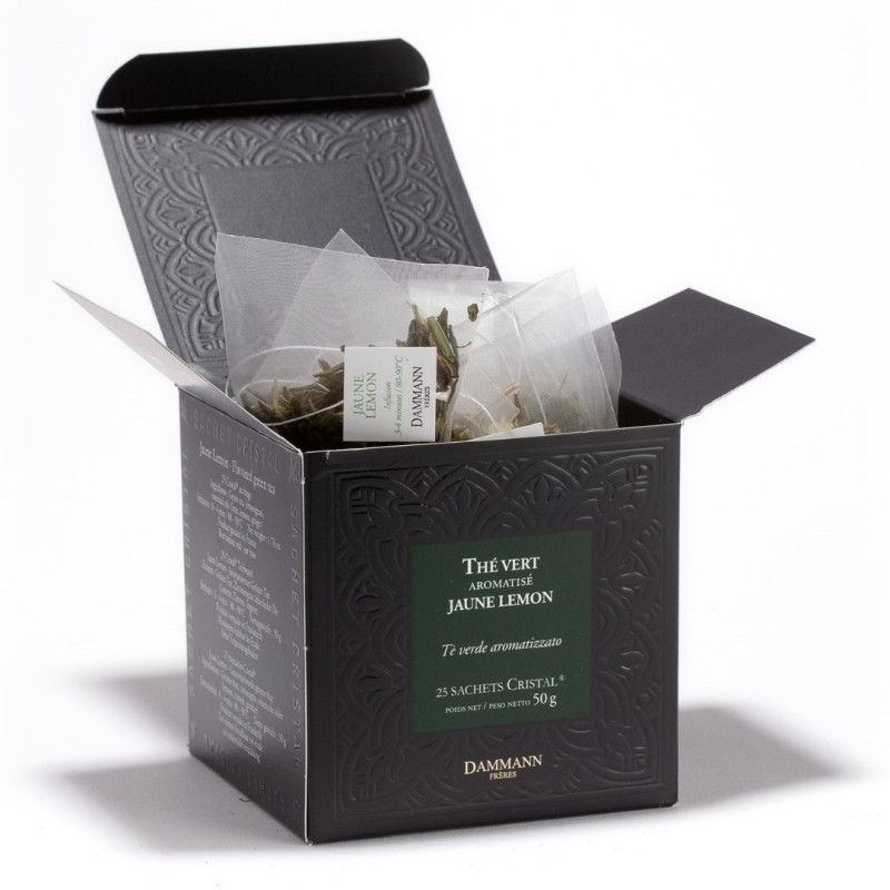 Thé Vert Jaune Lemon - 25 Sachets Cristal