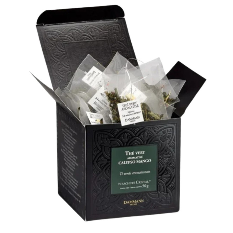 Thé Vert Calypso Mango - 25 Sachets Cristal Thé Vert Calypso Mango - 25 Sachets Cristal