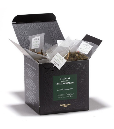 Nuit à Versailles – Thé vert Dammann Frères, 25 sachets Cristal®