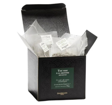Thé vert à la Menthe Dammann Frères – 25 sachets Cristal®
