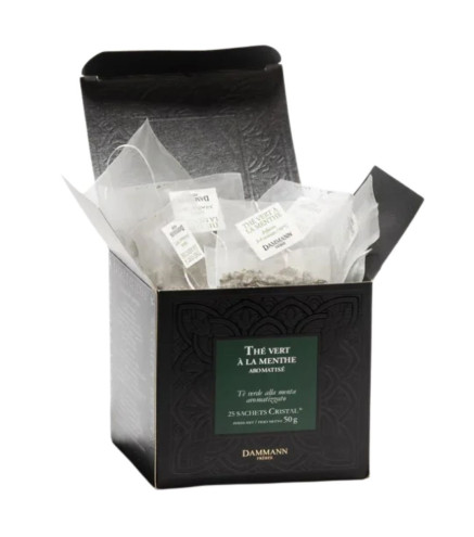 Thé vert à la Menthe Dammann Frères – 25 sachets Cristal®