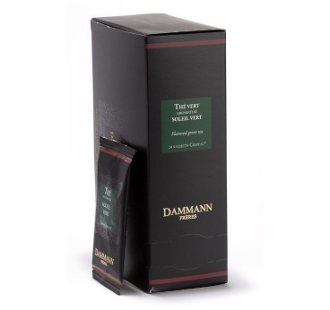 Soleil Vert – Thé vert Dammann Frères, 24 sachets Cristal® enveloppés