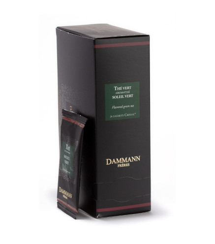 Soleil Vert – Thé vert Dammann Frères, 24 sachets Cristal® enveloppés