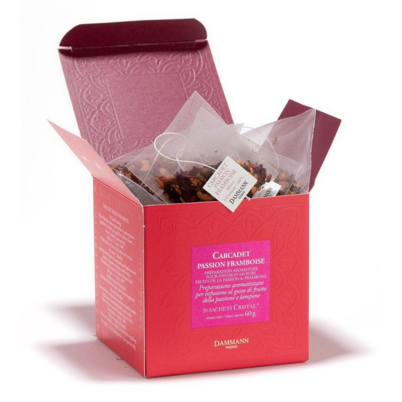 Carcadet Passion Framboise - 20 Sachets Cristal