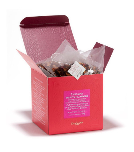 Carcadet Passion Framboise - 20 Sachets Cristal - Secret des Arômes