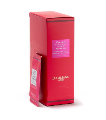 Carcadet Passion Framboise - 24 Sachets Cristal - Dammann Frères
